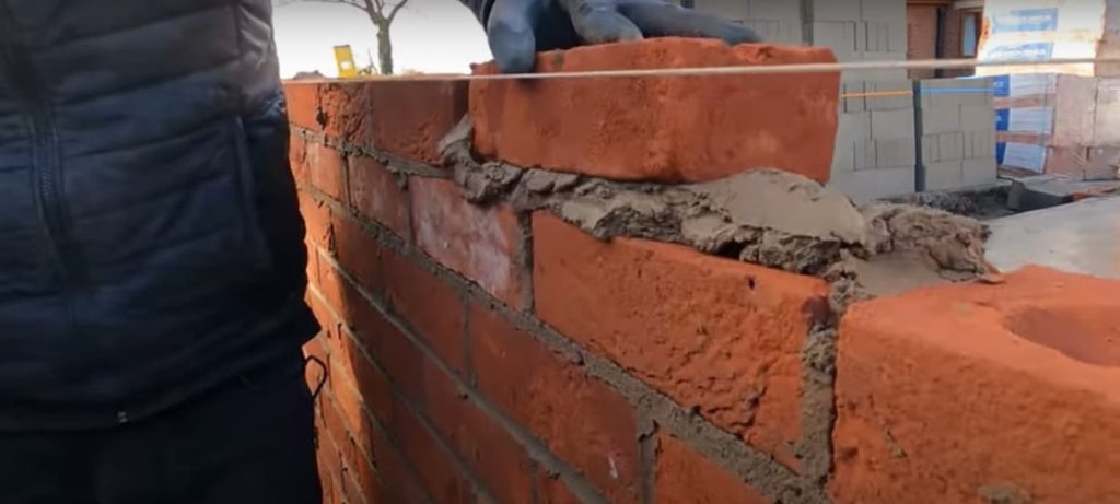 building a huge brick double garage