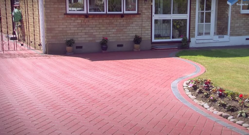 painted brick paver